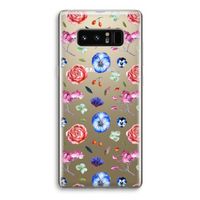 Bloemetjes: Samsung Galaxy Note 8 Transparant Hoesje