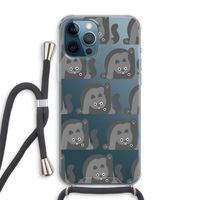 Cats: iPhone 12 Pro Max Transparant Hoesje met koord