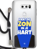 Laat de zon in je hart: LG V30 Transparant Hoesje met koord