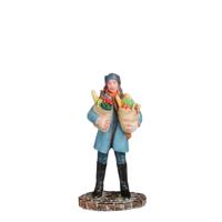 Market visitor carries groceries l3,5xb2,5xh7 cm - Luville
