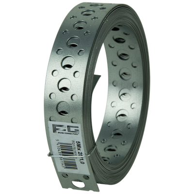 pgb-Europe FG | Gaatjesband recht 5m 25x1 Zn FG017500125105 | 10 stuks