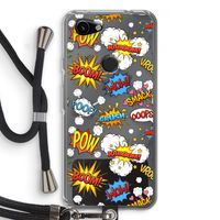 Pow Smack: Pixel 3a Transparant Hoesje met koord