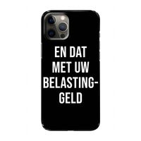 Belastinggeld - Zwart: Volledig geprint iPhone 12 Hoesje