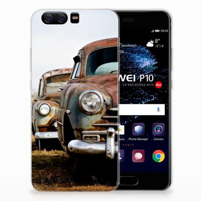 Huawei P10 | Siliconen hoesje | met foto Vintage Auto