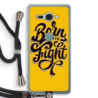 Born to Fight: Sony Xperia XZ2 Compact Transparant Hoesje met koord