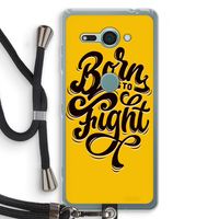 Born to Fight: Sony Xperia XZ2 Compact Transparant Hoesje met koord