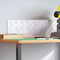 VidaXL Trap tread rechthoekig 2 pcs zilver 30 x 20 cm aluminium