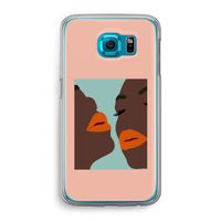 Orange lips: Samsung Galaxy S6 Transparant Hoesje