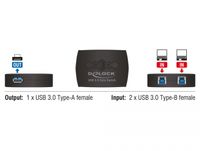 Delock 87723 USB 3.0 deelschakelaar 2 - 1 - thumbnail