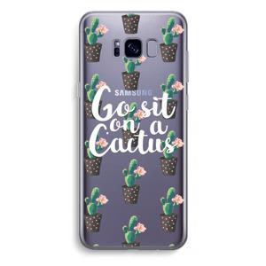 Cactus quote: Samsung Galaxy S8 Plus Transparant Hoesje