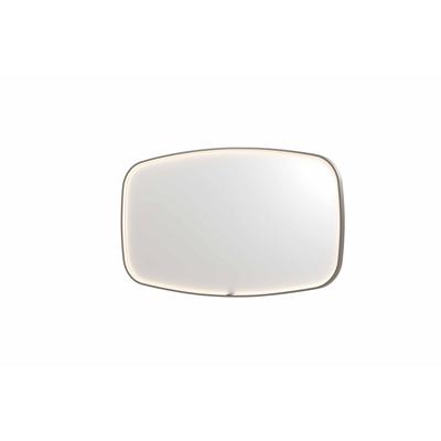 Spiegel INK SP31 140x4x80 cm incl. LED-verlichting en Spiegelverwarming Geborsteld RVS