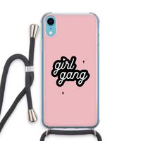 Girl Gang: iPhone XR Transparant Hoesje met koord