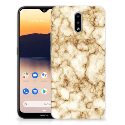 Nokia 2.3 | TPU | Siliconen hoesje | Marmer Goud