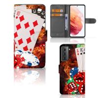 Samsung Galaxy S21 | Wallet Case | met Pasjes | Casino