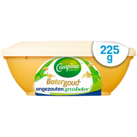 Campina Botergoud Ongezouten Grasboter  Beker/kuipje 225g bij Jumbo