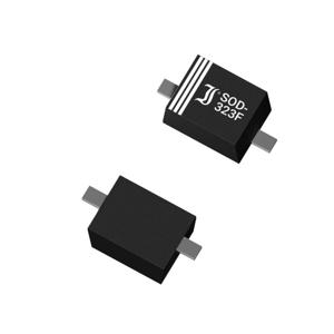 Diotec Zenerdiode MM3Z5B1-AQ Behuizingssoort (halfgeleider) SOD-323F Zenerspanning 5.10 V Vermogen (max.) P(TOT) 0.3 W Blokkeerspanning U(R) 2 V