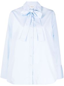 P.A.R.O.S.H. chemise à détails de nœuds - Bleu