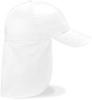 Beechfield CB11b Junior Legionnaire Style Cap - White - One Size