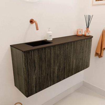 Toiletmeubel Mondiaz Joya | 101.6 cm | Meubelkleur Shadow | Faye wastafel Urban Links | Zonder kraangat(en)
