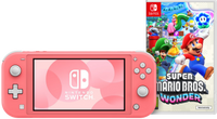 Nintendo Switch Lite Koraal + Super Mario Bros. Wonder - thumbnail