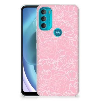 Motorola Moto G71 5G | TPU Case | White Flowers