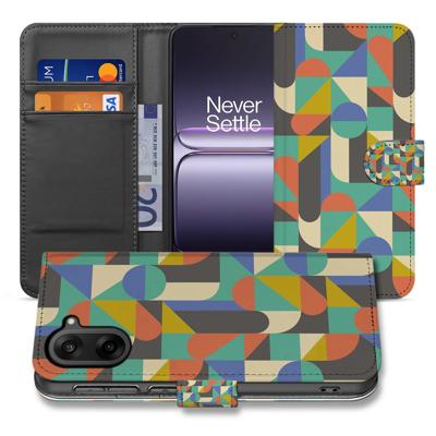 OnePlus Nord CE 5 | Book Case | & Portemonnee Hoesje Funky Retro Design met Kunstleer en Pasjeshouder OnePlus Nord CE 5 | Book Case | & Portemonnee Hoesje Funky Retro Design met Kunstleer en Pasjeshouder