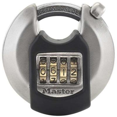 MASTER LOCK Gecombineerd buitenste schijfhangslot - Hoge beveiliging - Beschermde handgreep