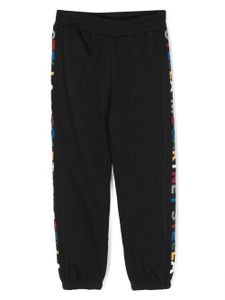 Stella McCartney Kids pantalon de jogging à bande logo - Noir