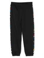 Stella McCartney Kids pantalon de jogging à bande logo - Noir - thumbnail