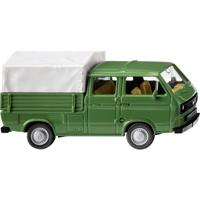 Wiking 0293 09 H0 Auto Volkswagen T3 dubbele cabine - grasgroen - thumbnail