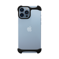 Arc Pulse - Dubbelzijdige  Aluminium Bumper Case - iPhone 13 Pro Max - Mat  Zwart - thumbnail