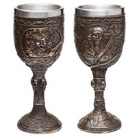 Decoratieve Geborsteld Goud Hout-effect Piraatn Drinkbeker