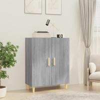 Dressoir 70x34x90 cm bewerkt hout grijs sonoma eikenkleurig