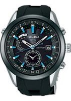Seiko horlogeband 7X52-0AB0 / SAST009G / R02M013J9 / SAST011G Rubber Zwart 24mm