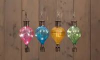 Anna's collection luchtballon solar 3led 16x8cm - 4 varianten