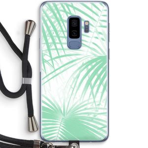 Palmbladeren: Samsung Galaxy S9 Plus Transparant Hoesje met koord