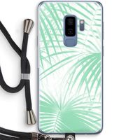 Palmbladeren: Samsung Galaxy S9 Plus Transparant Hoesje met koord