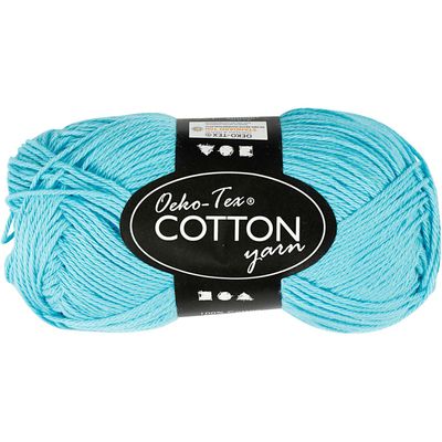Creativ Company Katoengaren, turquoise, 50gr, 170m