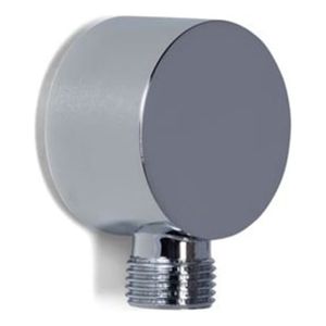 Wandaansluitbocht Blue Label Brondby | Inbouw | Messing | Rond | ½ | Chroom glans