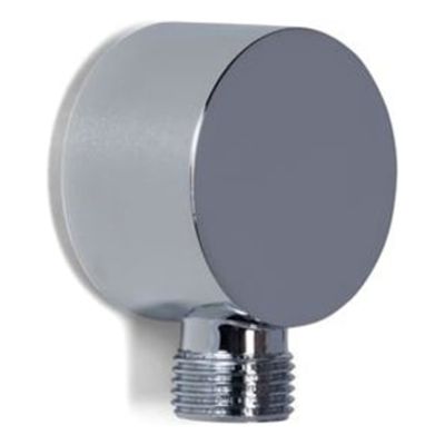 Wandaansluitbocht Blue Label Brondby | Inbouw | Messing | Rond | ½ | Chroom glans
