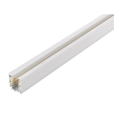 Euro 3 fase rails rail recht lengte = 200 cm wit
