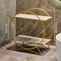 AureliaTower Luxe 2-Laags Badkamer & Make-up Organizer