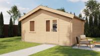 Lugarde Select Blokhut Eerbeek 500x400cm - Onbehandeld- Zadeldak- - Lugarde Select