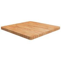 Tafelblad vierkant 70x70x4cm massief eiken lichtbruin
