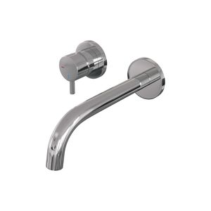 Inbouw Wastafelmengkraan Brauer Chrome Edition Coldstart Gebogen Uitloop Korte Ronde Hendel Links Chroom Met Rozetten