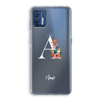 Pink Bouquet: Motorola Moto G9 Plus Transparant Hoesje