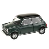 Welly Speelgoed Mini Cooper auto - donkergroen - die-cast metaal - 10 cm - Model 1300   -