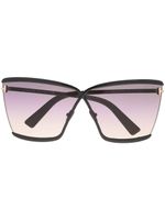 TOM FORD Eyewear lunettes de soleil à monture papillon - Noir