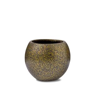 Vaas bol Terrazzo 22x18 goud - Capi Europe