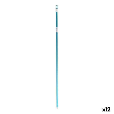 Bezemsteel Groen Metaal 2,3 x 130 x 2,3 cm (12 Stuks)